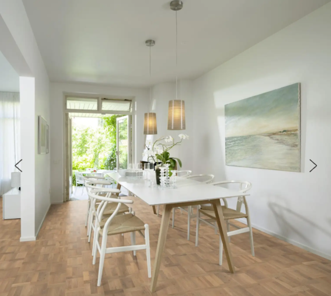 Kährs Palazzo Biondo tammiparketti sisustuskuva ruokailutilassa