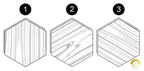 Hexagon Tammi parketti