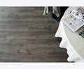 Golvabia Maxwear Oak Smokey vinyylikorkkilattia asennettuna ruokailutilassa